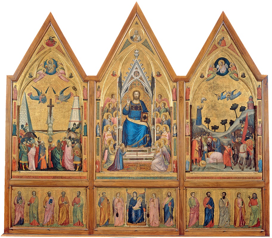 Giotto di Bondone e aiuti, Polittico Stefaneschi, 1320 ca., Musei Vaticani, Pinacoteca Vaticana.