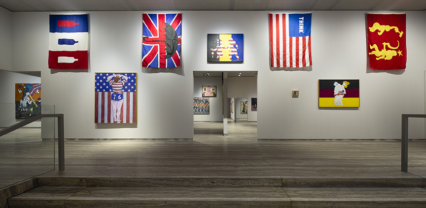 1 2 3 4 5 6 7 8 PrevNext “William N. Copley”. Immagine della FLAGS ROOM. Foto Roberto Marossi. Courtesy Fondazione Prada