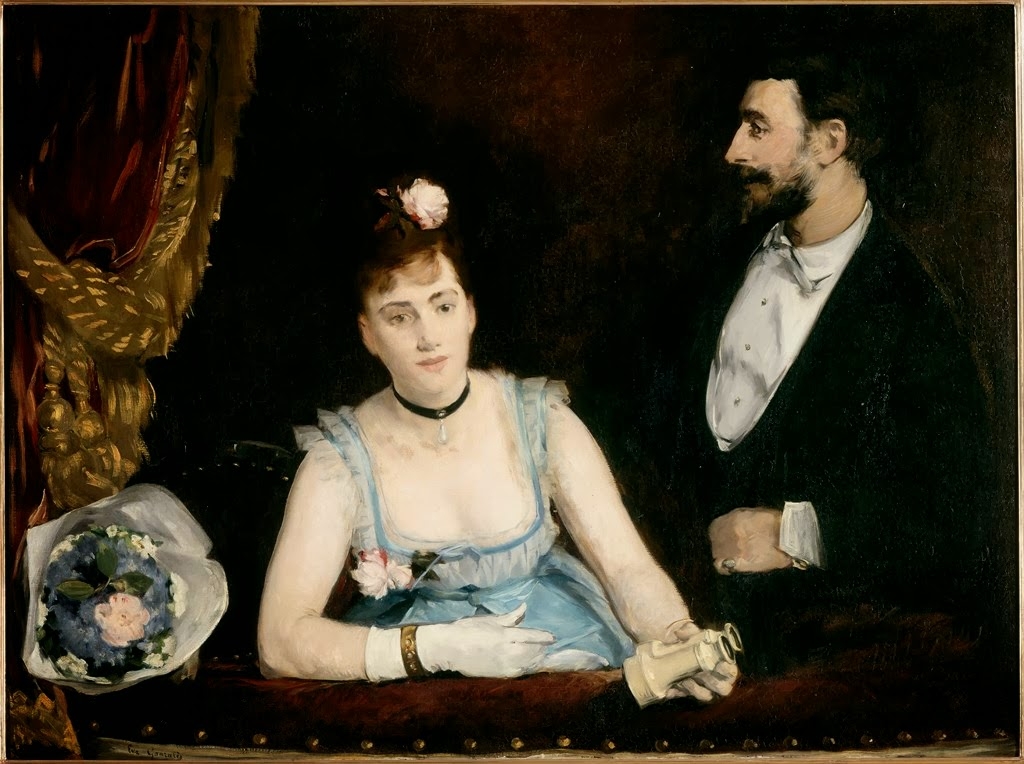 Eva Gonzales, Un palco al Théâtre des Italiens, Parigi, Musée d'Orsay, 1874 circa